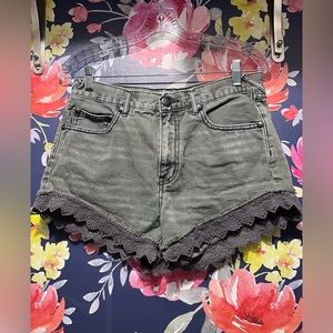 BOGO Free People Grey/Black Jean Shorts